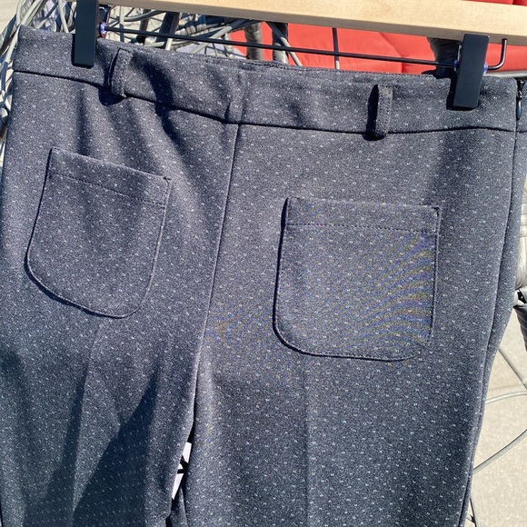 Made in Italy Flared Leg Trousers Front Small Pockets in Stretchy Fabric - EU 42 - Picture 5 of 10